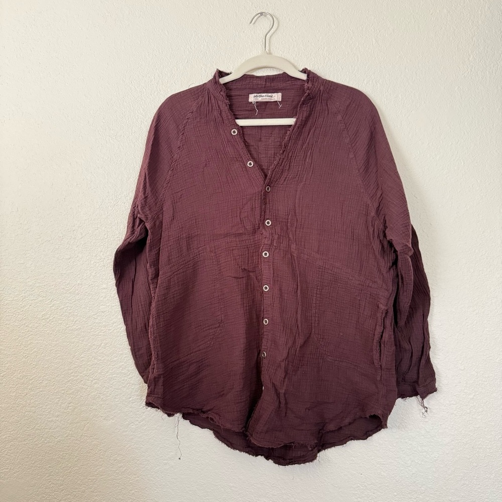 Free People We The Free Summer Daydream Button Down Top - Picture 2 of 9